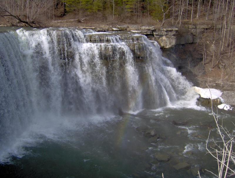 Ludlowville Falls Rainbow